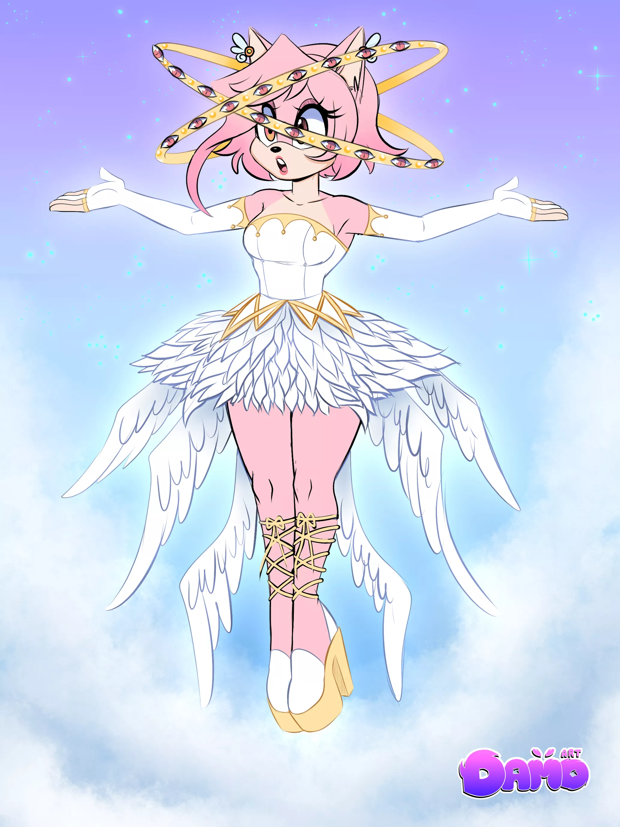 Sargiel the guardian angel - (Art by me)
