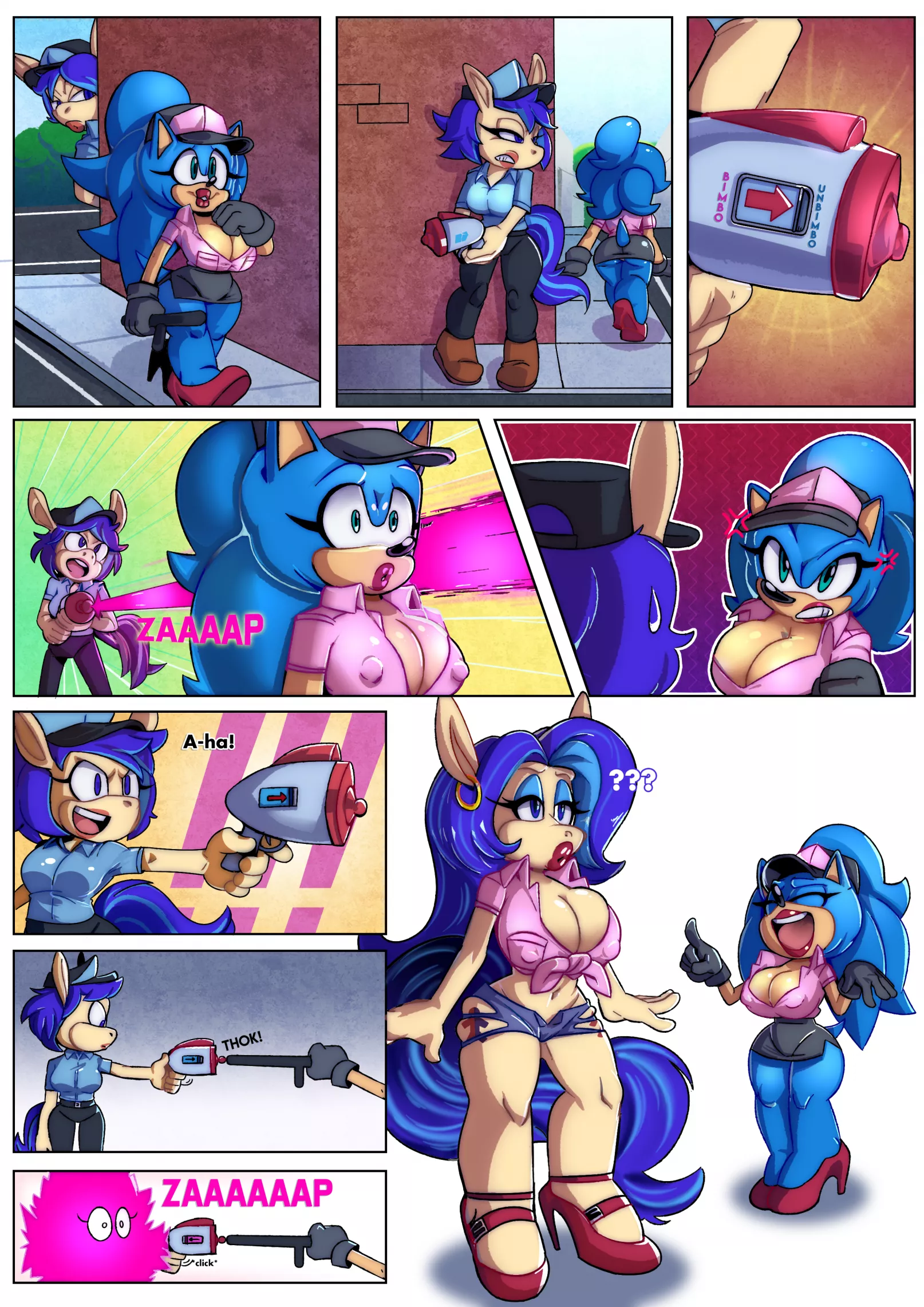Sonic the Whore Cop: Jealousy in the Work Force (Artist:MissPhase)