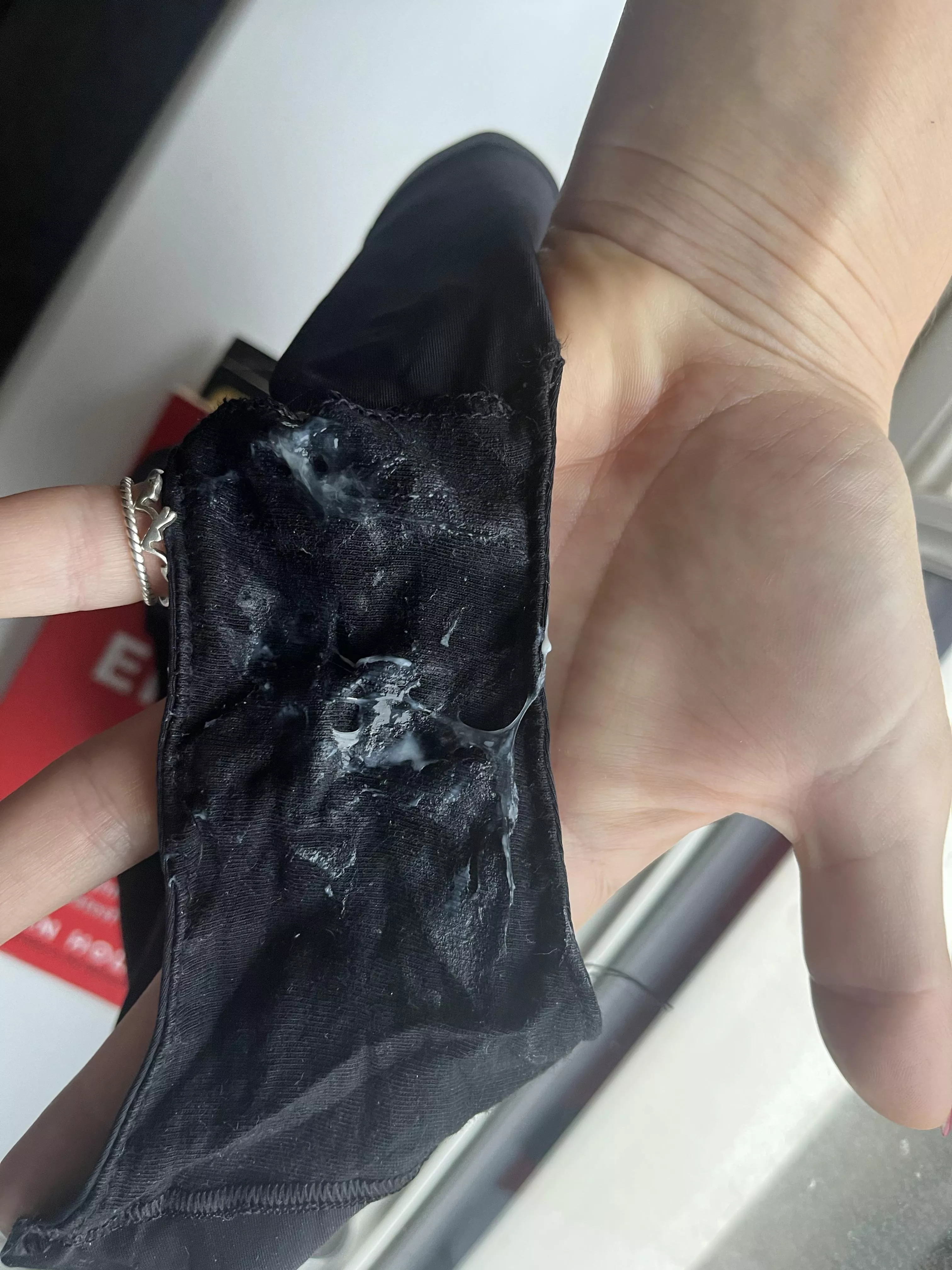 What my panties look like after being stuffed