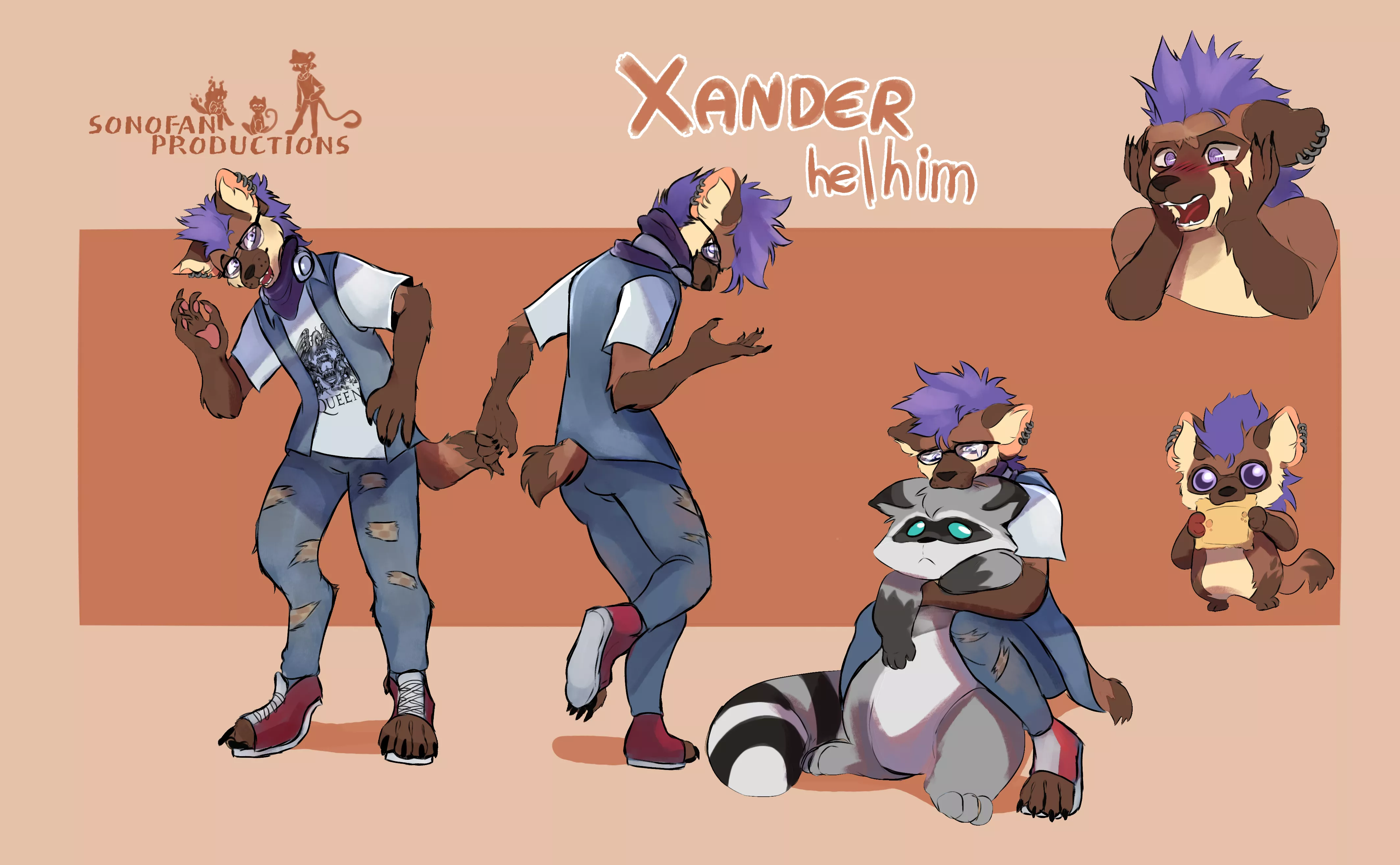 Yall, meet Xander, the Hyena. Say hi to him! (art by me)