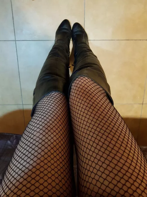 Always hot in fishnets