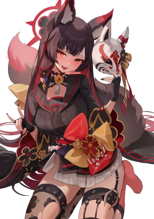 Cute kitsune being a little tease