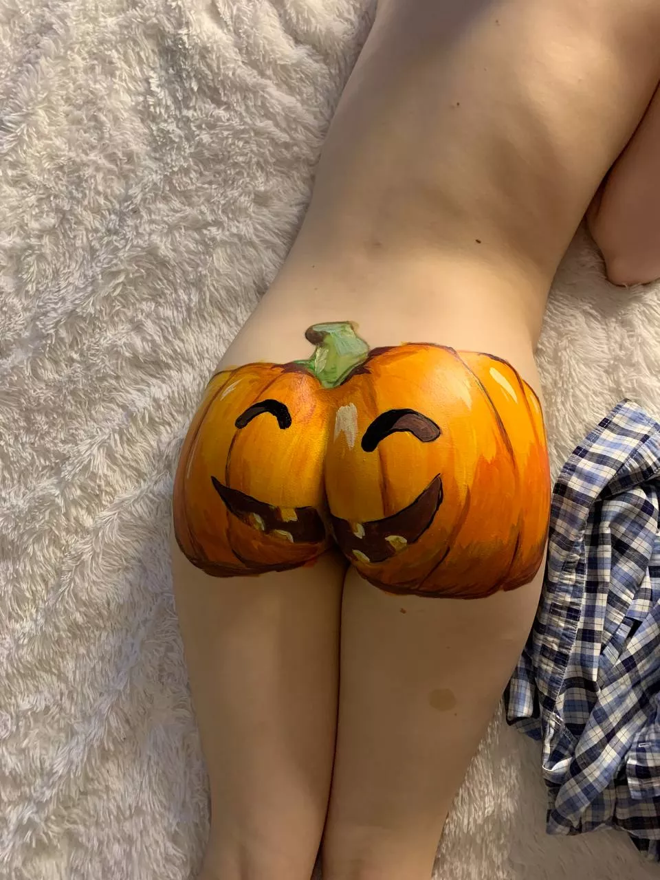 Ive got a cute little pumpkin for you to eat this Halloween