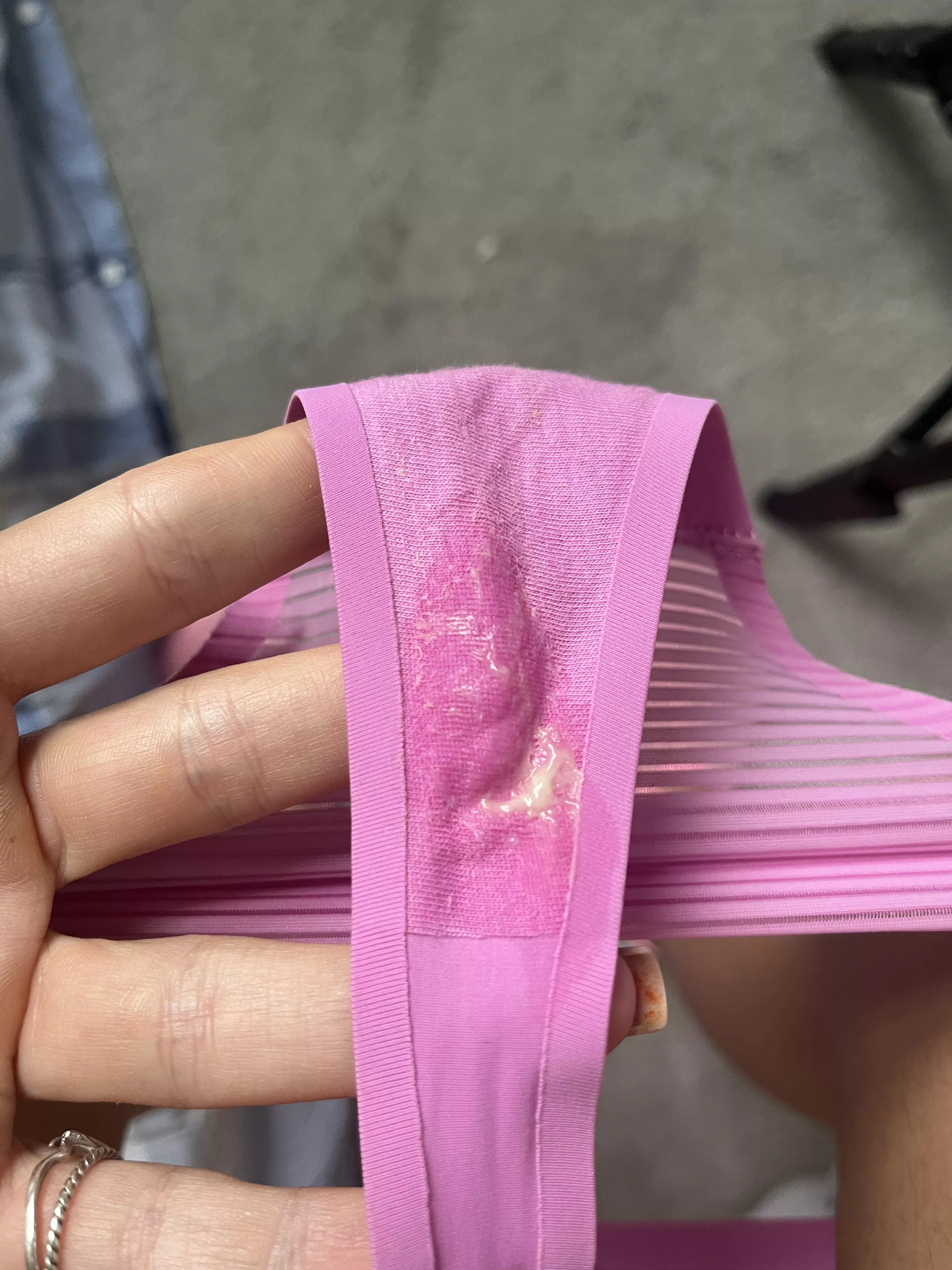 My panties after the gym today.. would be such a shame to wash these.