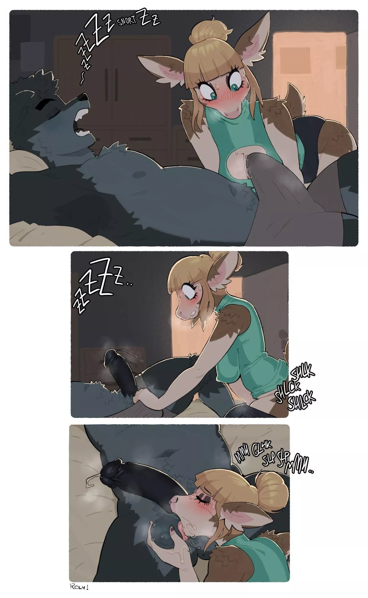 She can’t help herself [MF] (Roly)