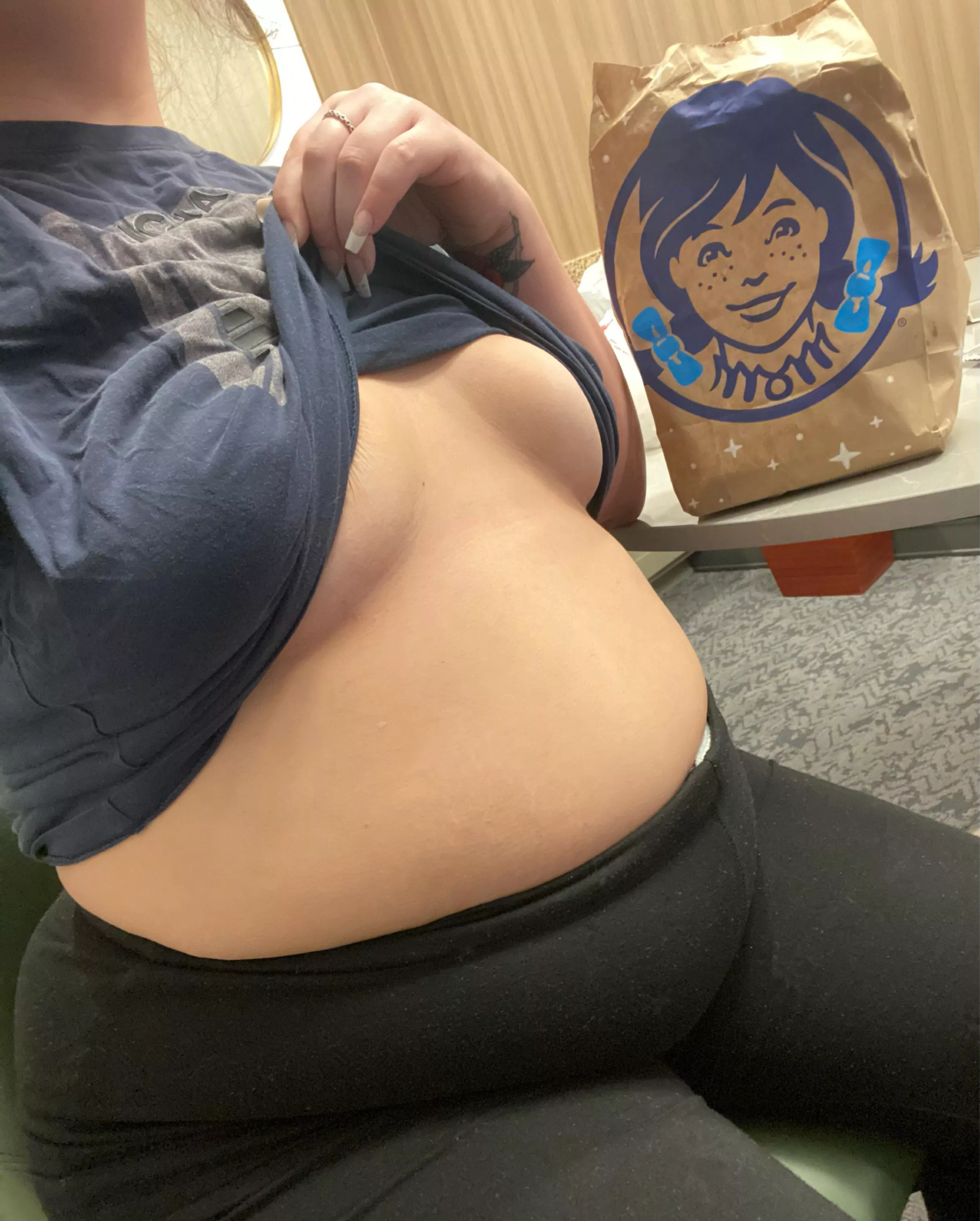 Stuffed and ready to be stuffed😜 (OC)