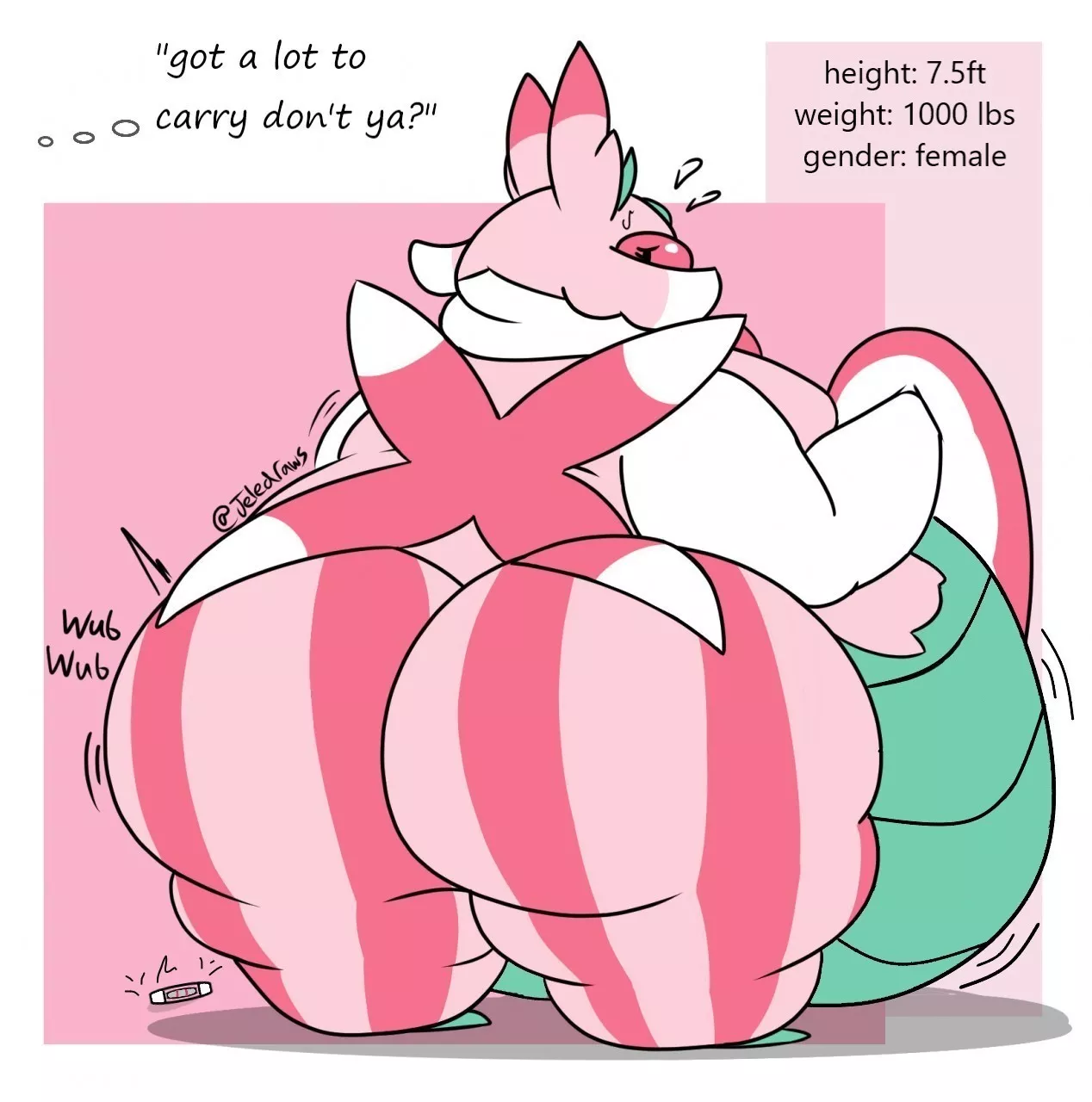 very huge, filled, and hefty lurantis! ~ Jeledraws