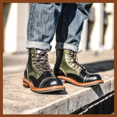 What is this style of boot called. When the blucher is a different color from the main boot. Having a hard time searching for these types without name.