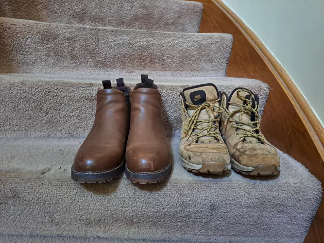 5 year old Nike boots to brand new Blundstone style boots