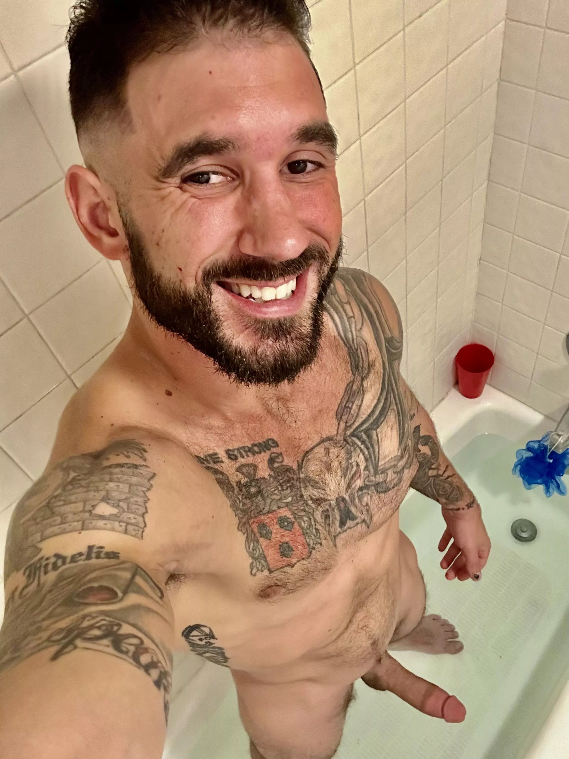 Beard✅ Rock hard cock ✅ what is missing?