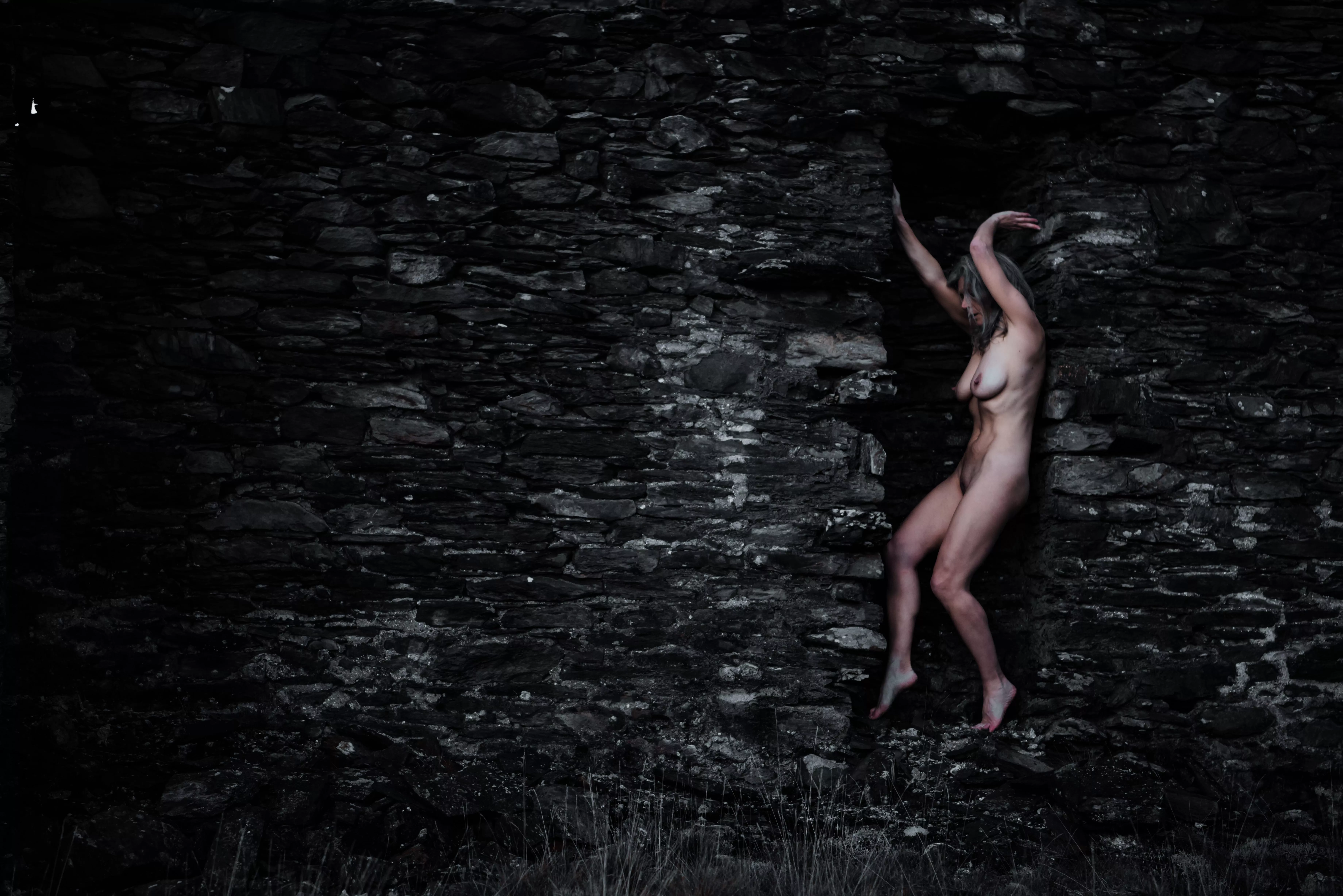 Derelict building in Welsh valley