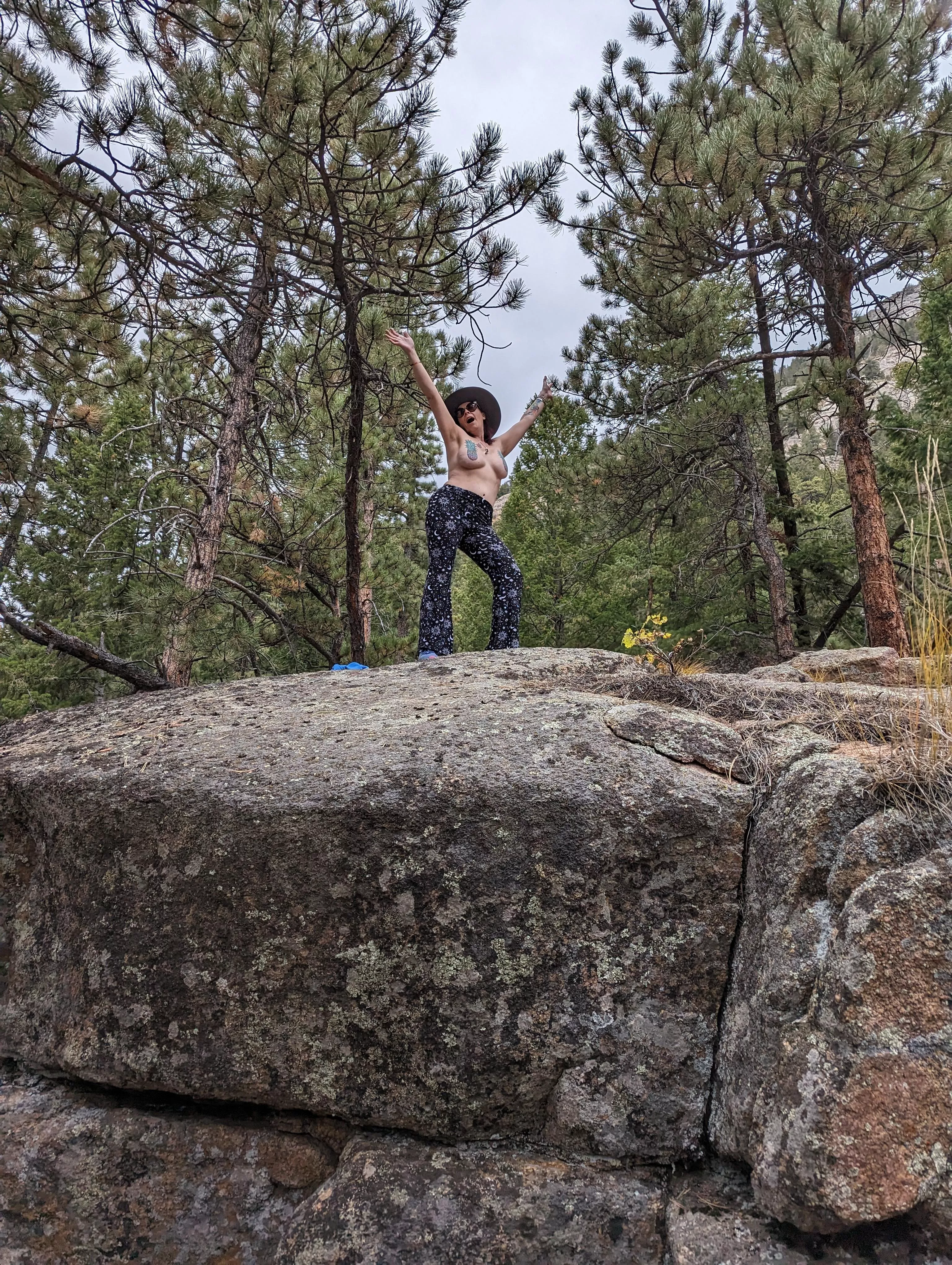 Hiking in the Colorado Rockies.