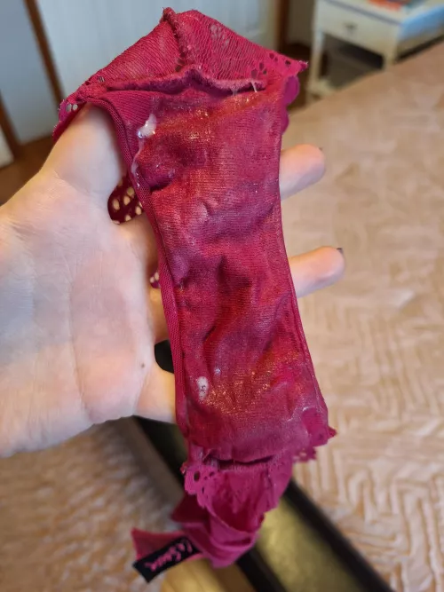 No one wanted these panties yesterday, so I filled them with cum. Already have 24 hour wear and filled with my juices. Can ship out ASAP, so DM to buy! [Selling] [Canada]