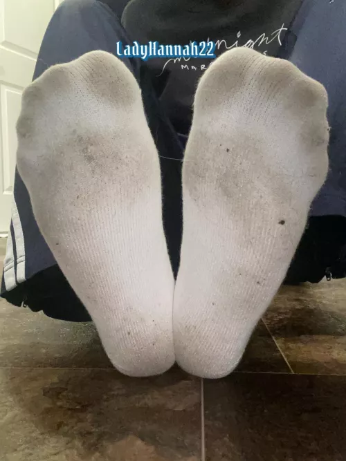 Sweaty and they smell like corn chips