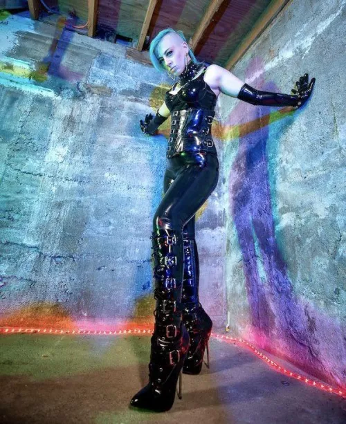 The perfect outfit to step on you in