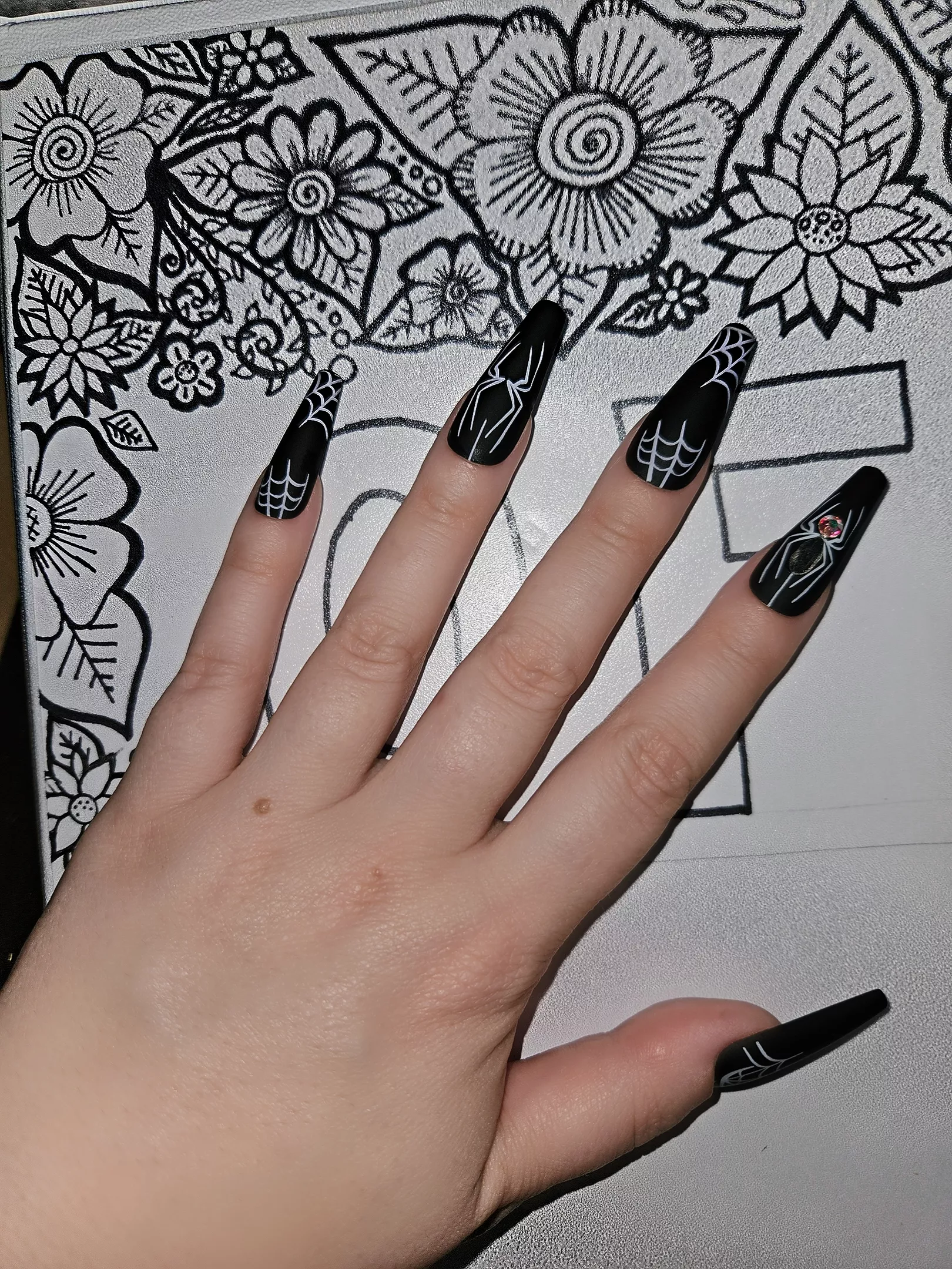 A better pic of the spooky nails as requested ^-^
