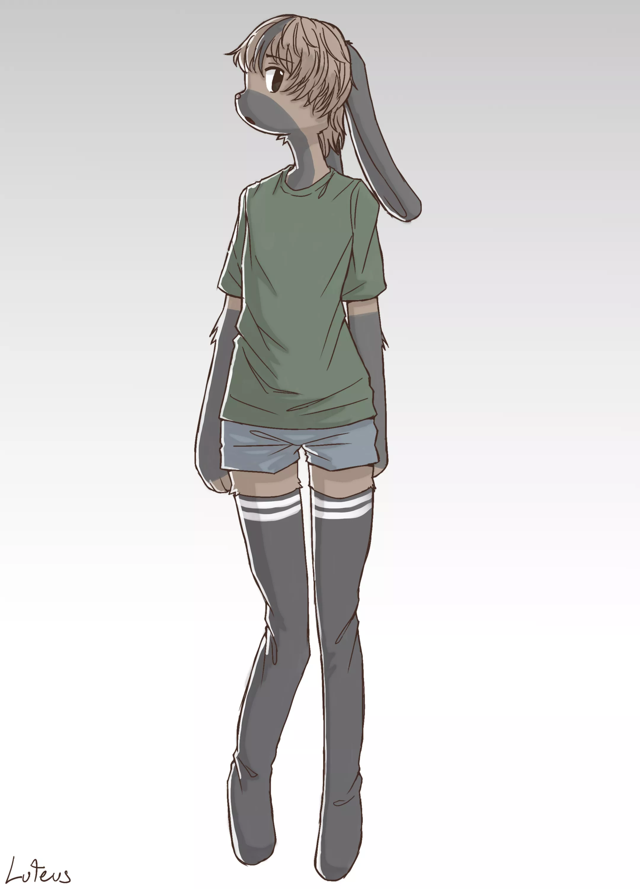 Bunny form of my fursona