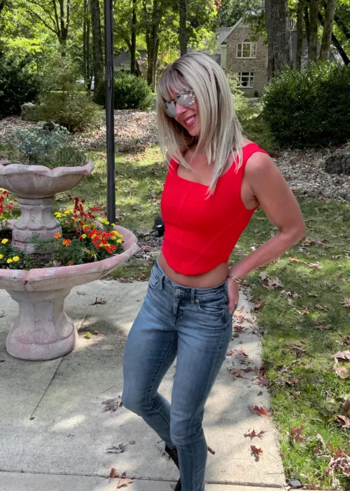 Holding on to crop top weather and all the sunny days