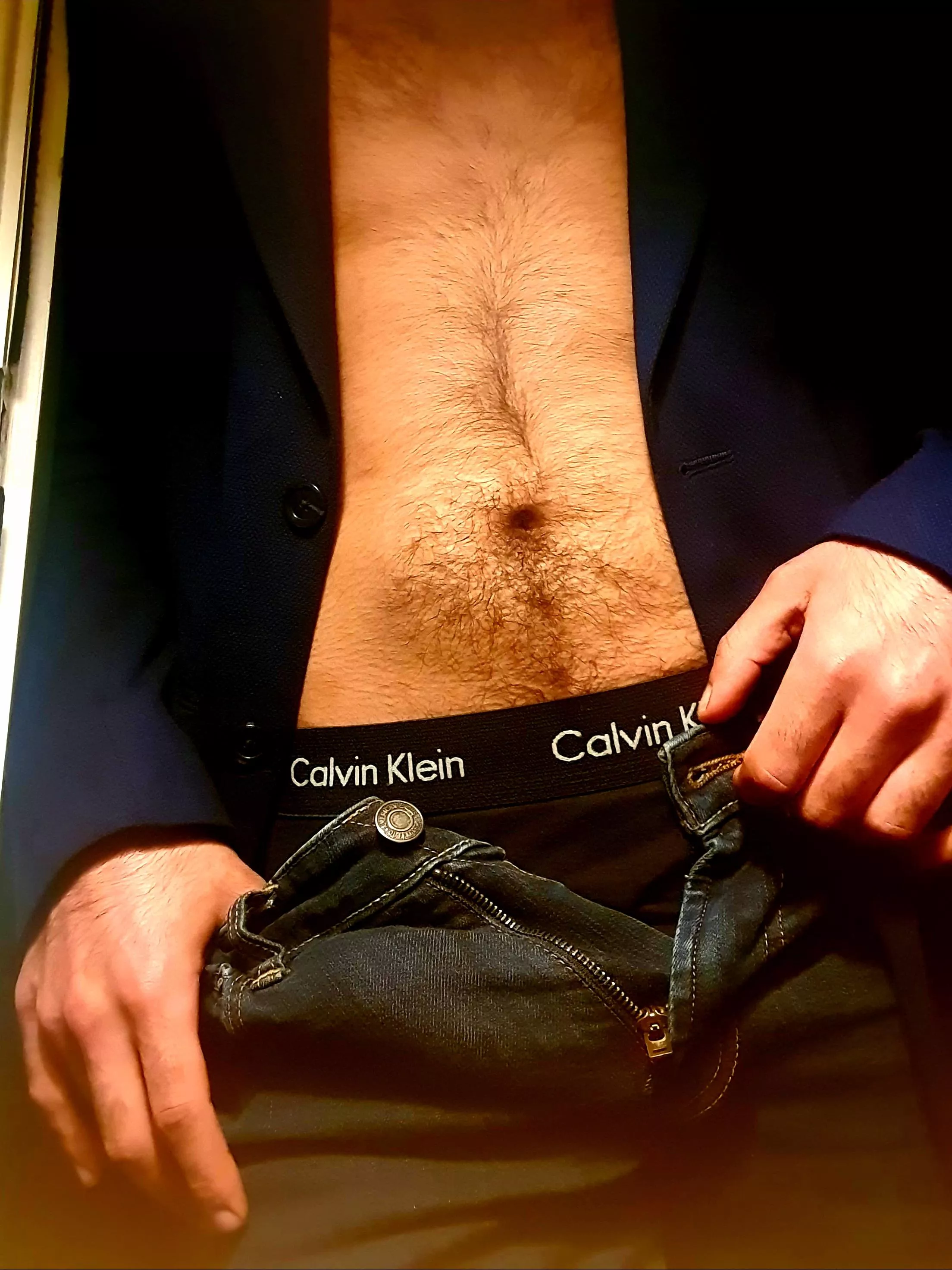 I think I look better with you on me instead of these pants. Let's see if I'm right...