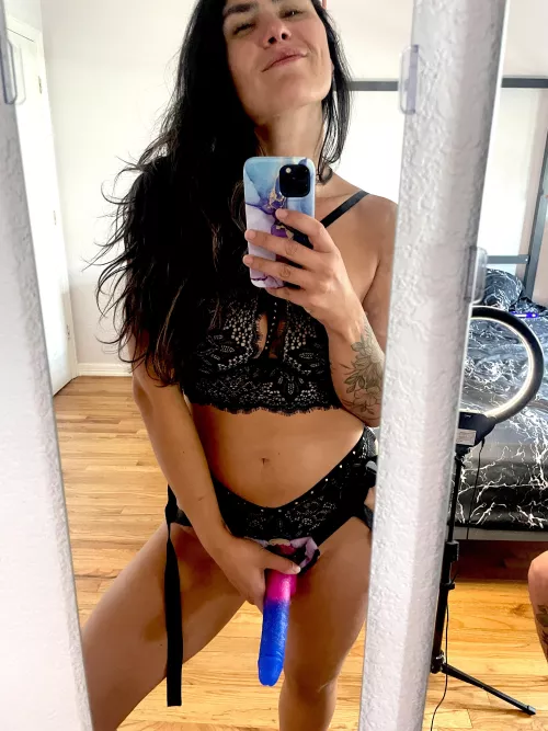 Mommy is in the mood to stretch some holes