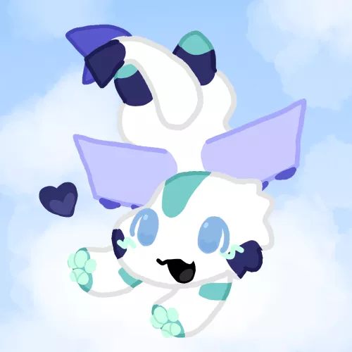 my airplane dragon!! His name is milk :3