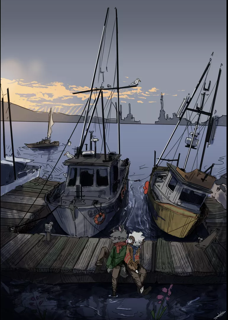 Nothing better than visiting an old seaside boat dock ❤️