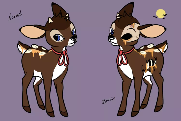 Should I Include the Zombie Version For This Adoptable or Nah? They Are Inspired by Snickers Candy Bars. (Art & Design by Me!)