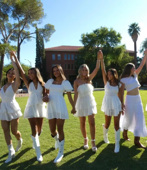 Sorority girls in white [6]