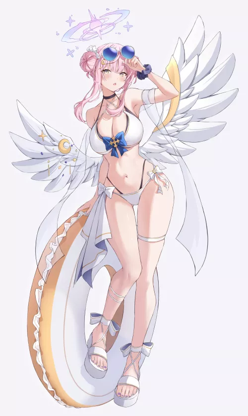 Swimsuit Mika Thighs [Blue Archive]