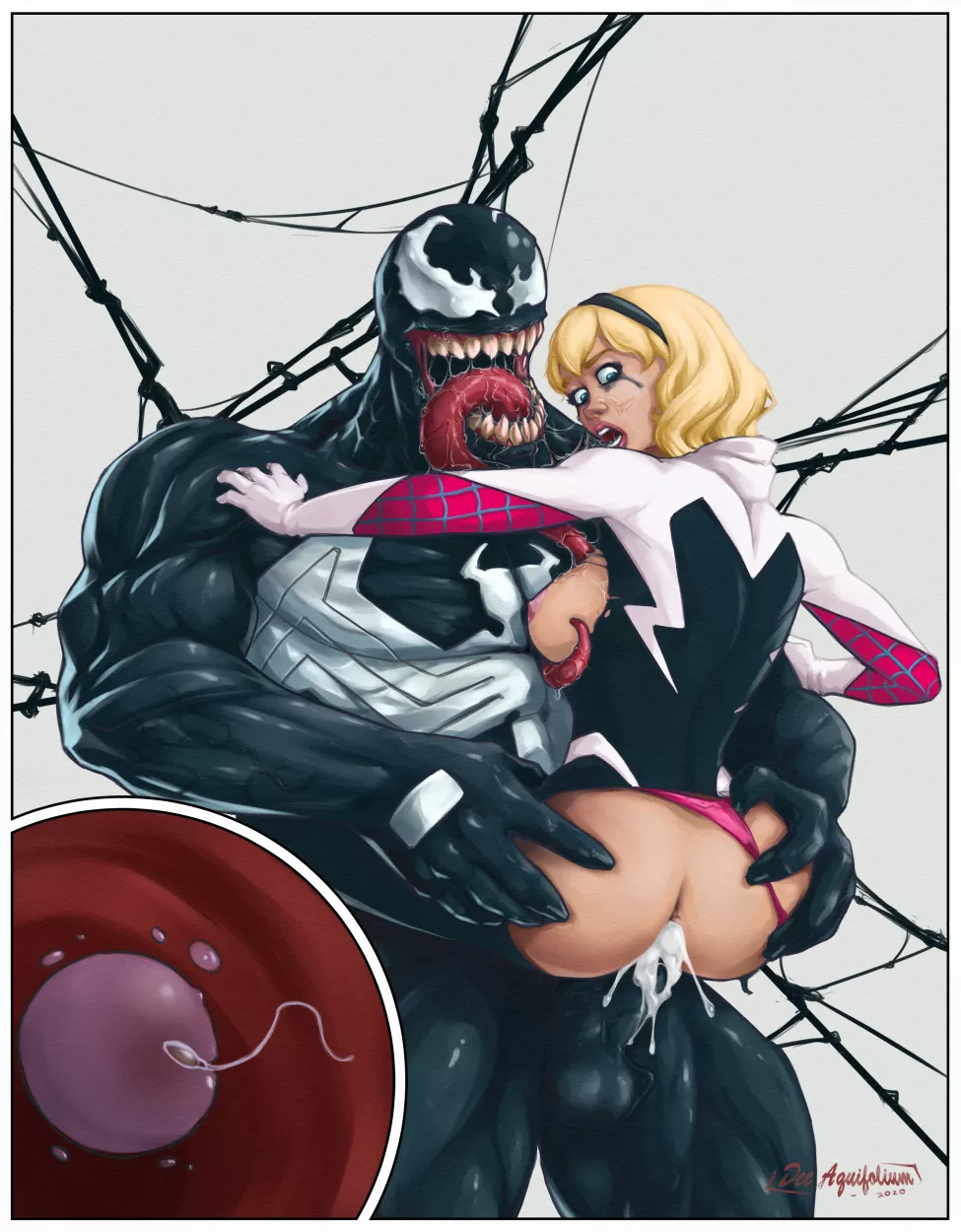 Venom's blonde prize (DeeAquifolium) [Marvel Comics]