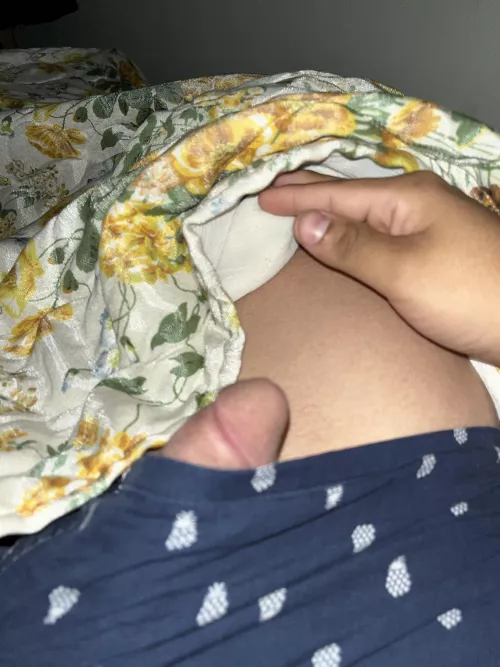 When your cock is longer than your boxers