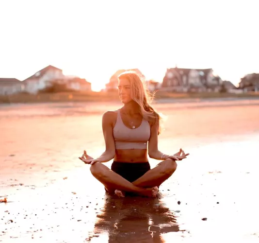 Anyone for beach yoga?