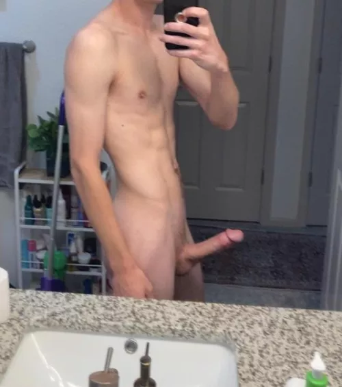 Bend over the sink for me