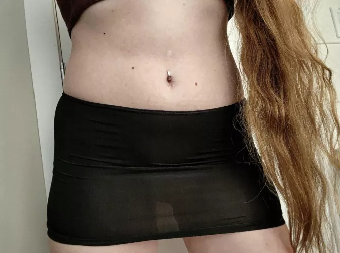 I love how see through my skirt is... if the light hits it just right...