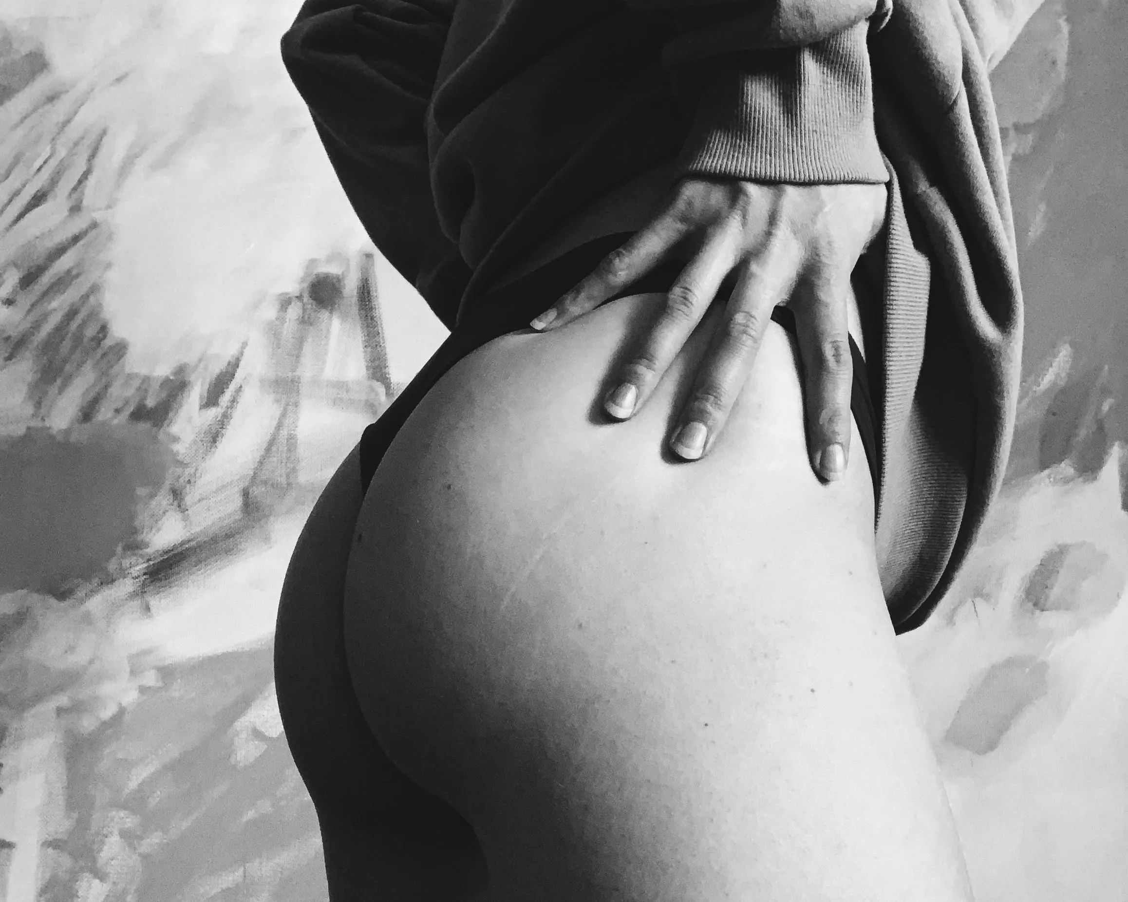 I think my hand looks better than my butt here