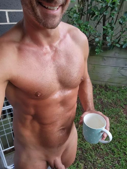 Post sweaty-run coffee?