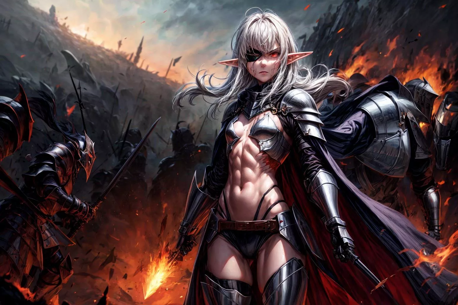 Tephra by fire and ash