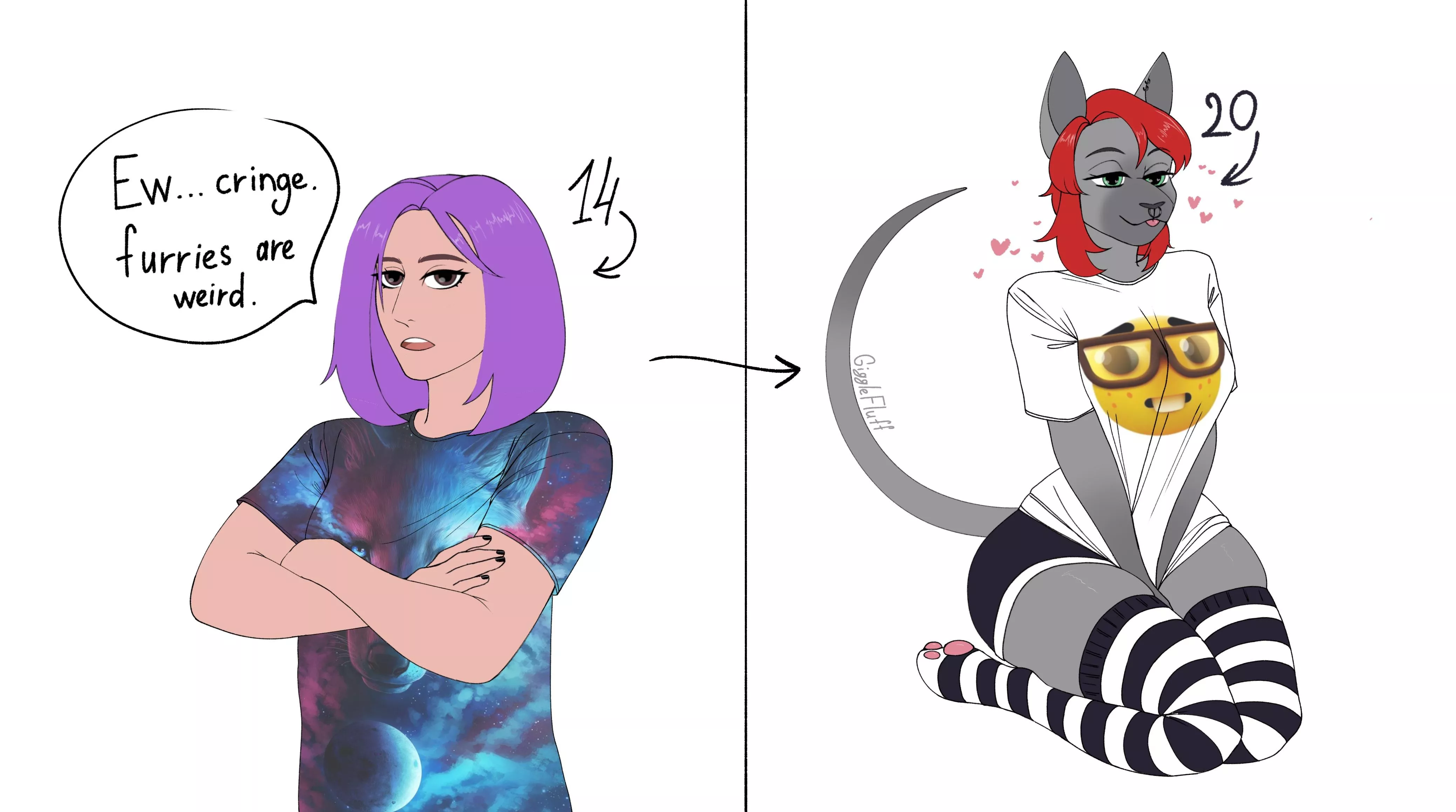 Happier now (art by me)