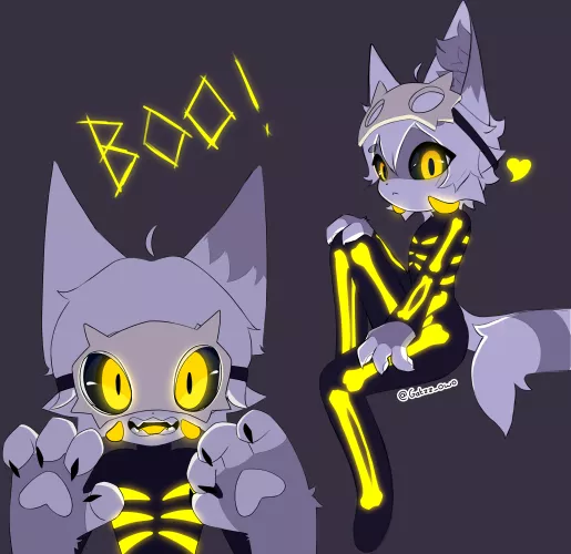 hope you are not scared of skeleton~ (OC)