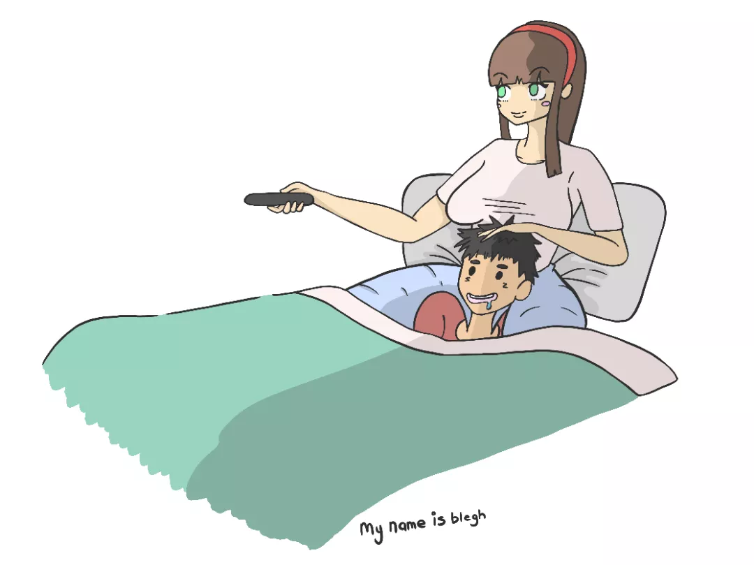 I love it when mommy makes my brain go dead then we relax together