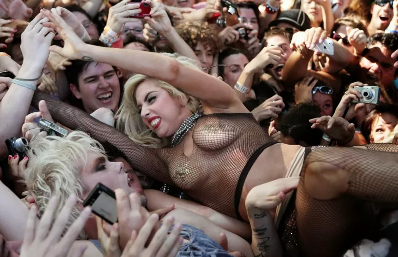 Lady Gaga Stage Dive