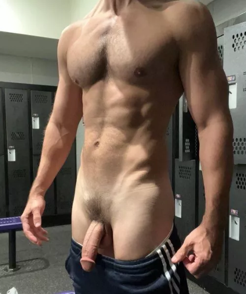 Late night workout at the gym