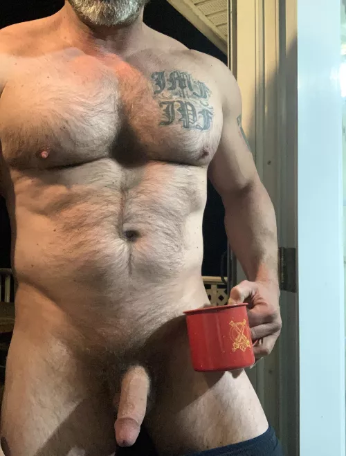 Love having coffee with everything hanging out