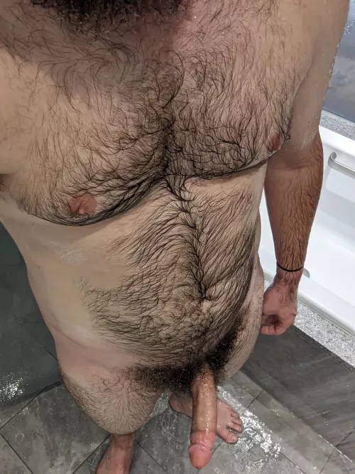 Nothing like a shower after steak dinner 🥩🦴