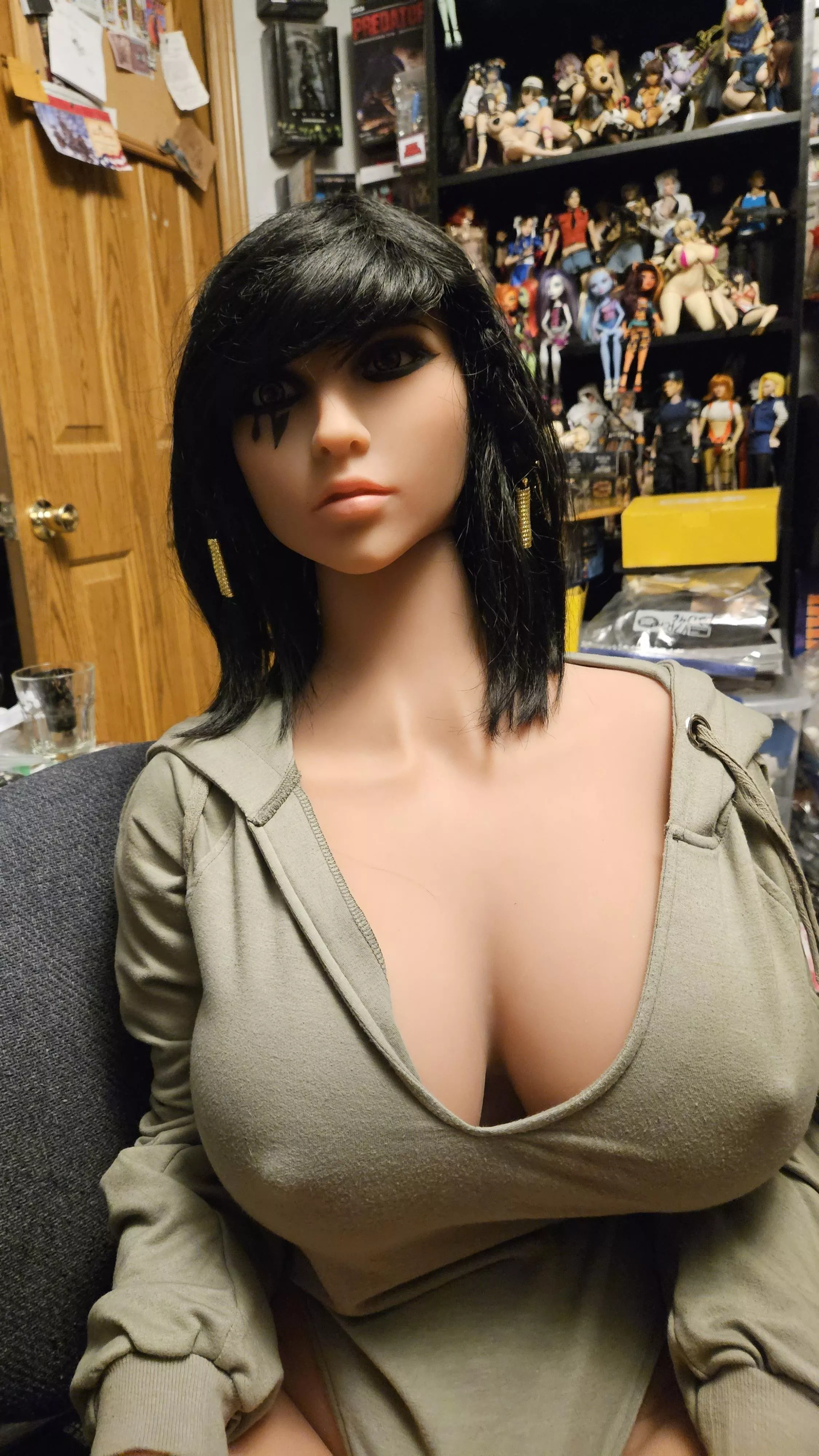 Pharah taking a moment between matches on our PC