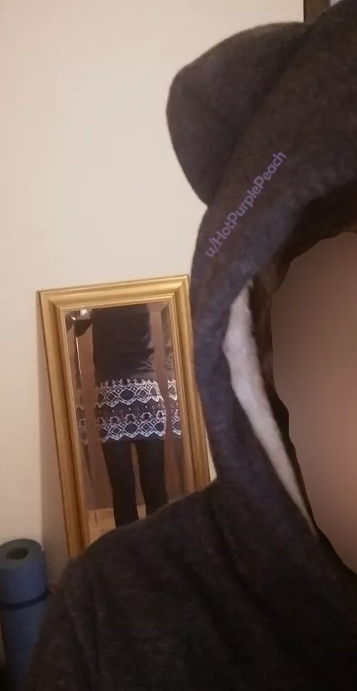 A funky skirt + hoodie combo. Ears automatically give me +10 on cuteness