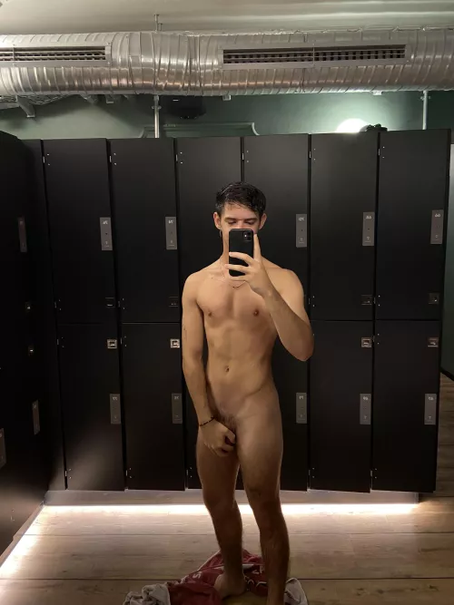 All wet and ready after the gym