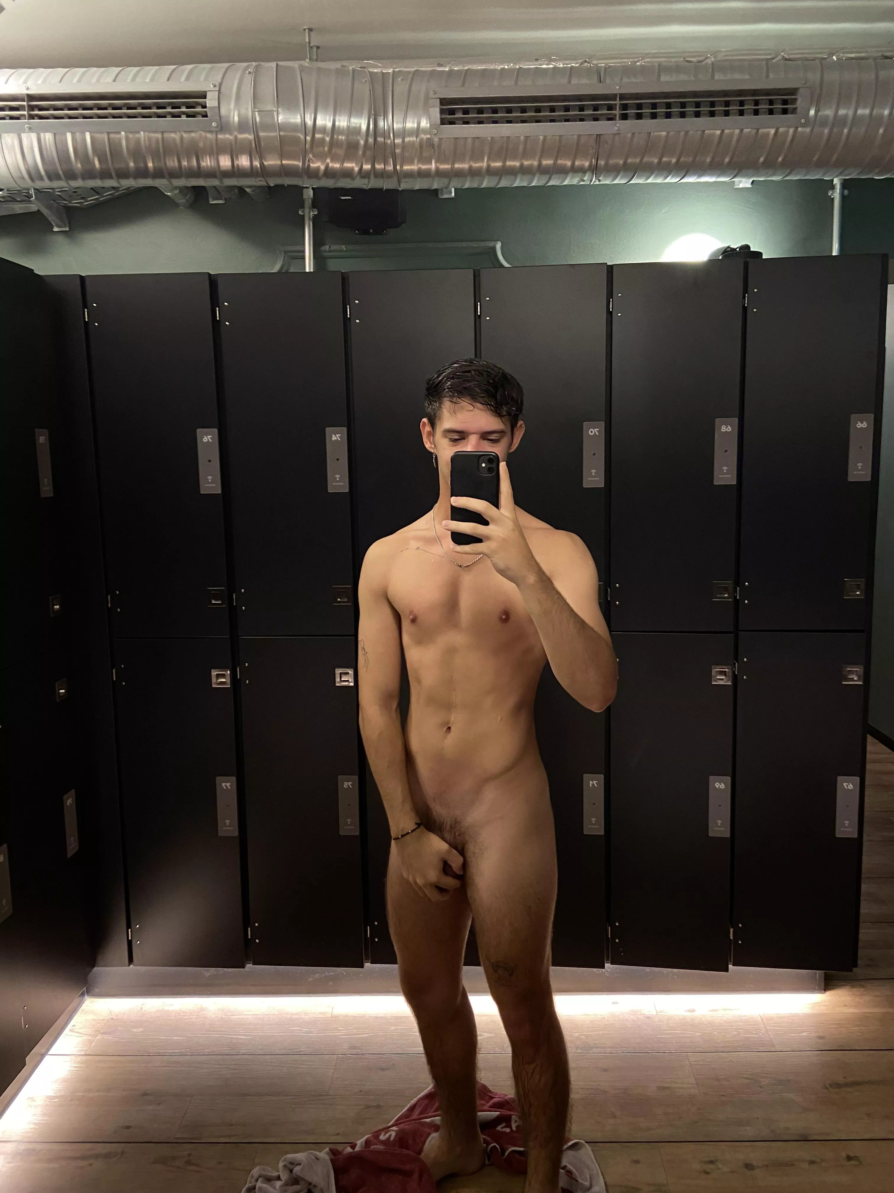 All wet and ready after the gym