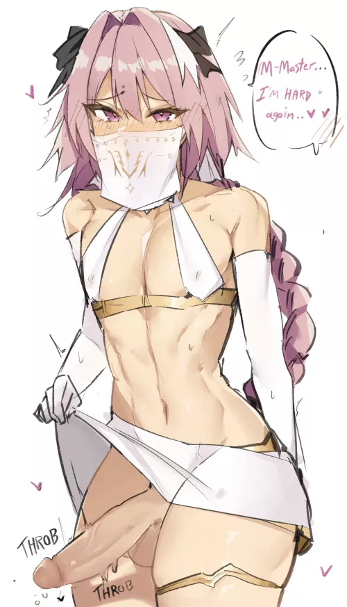 Astolfo's new outfit doesn't leave much to the imagination!
