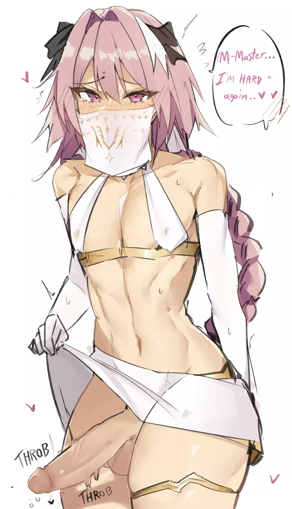 Astolfo's new outfit doesn't leave much to the imagination!